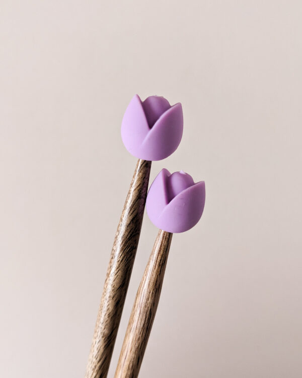 Protèges aiguilles, Tulipes Violet