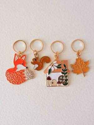 Lot de 4 anneaux marqueurs Automne