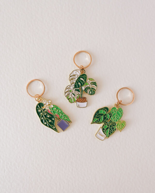 Lot d'anneaux marqueur de maille Monstera