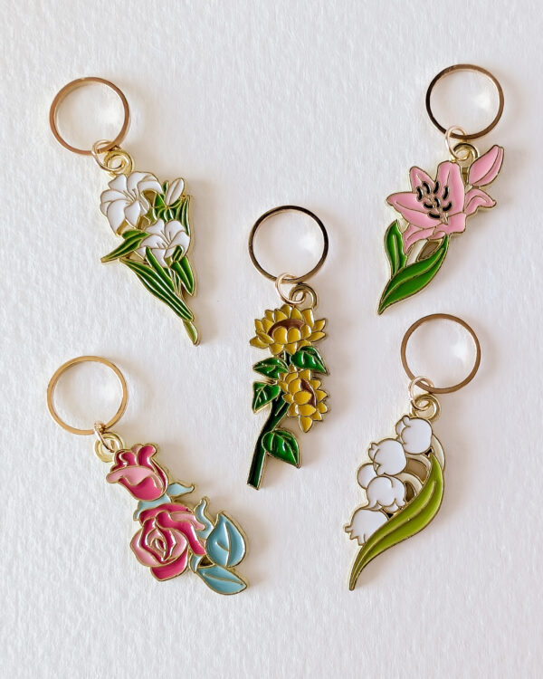 Lot d'anneaux marqueurs Fleuri #3