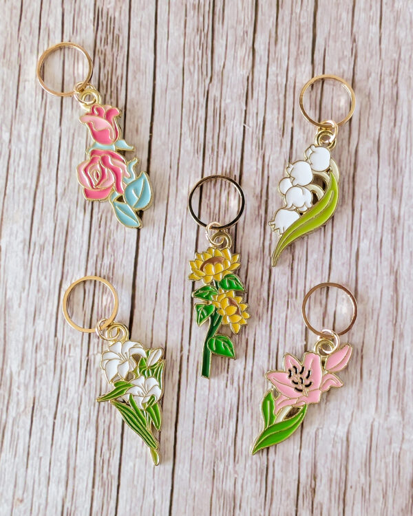 Lot d'anneaux marqueurs Fleuri #3