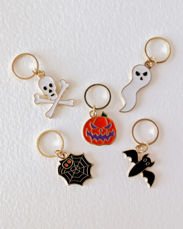 Lot anneaux marqueurs Halloween #1 Noir