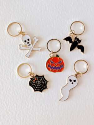 Lot anneaux marqueurs Halloween #1 Noir