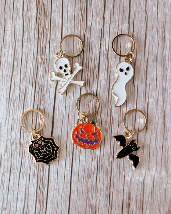 Lot anneaux marqueurs Halloween #1 Noir