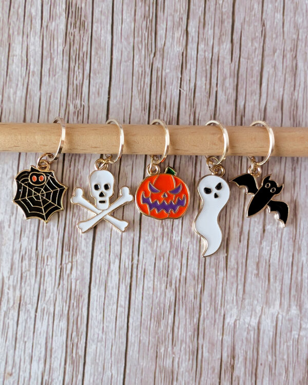 Lot anneaux marqueurs Halloween #1 Noir