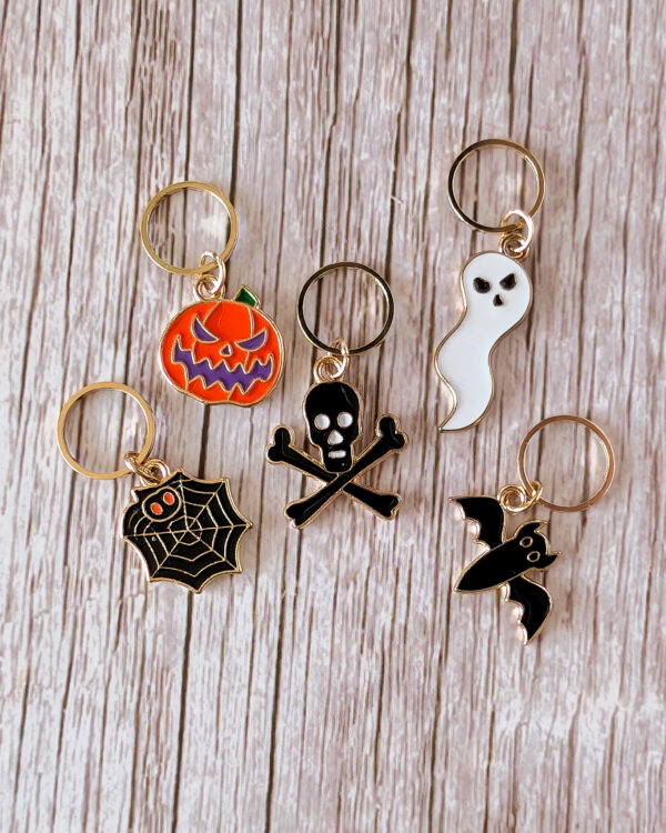 Lot anneaux marqueurs Halloween #1 Noir