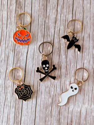 Lot anneaux marqueurs Halloween #1 Noir