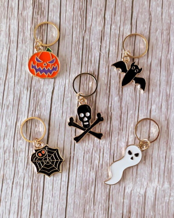 Lot anneaux marqueurs Halloween #1 Noir