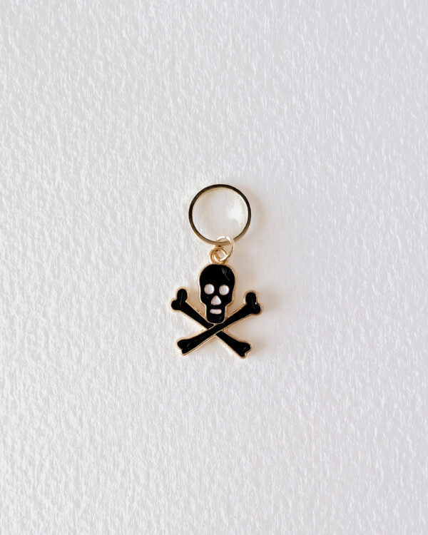 Anneau marqueur Skull & bones noir, Lot Halloween #1 Noir
