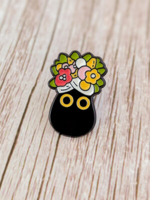 Petit chat fleurs