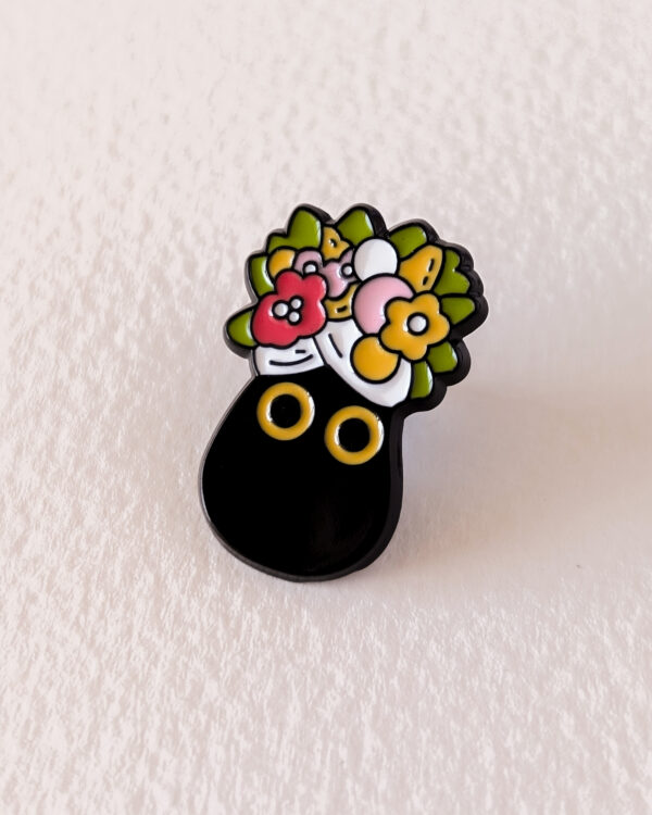 Petit chat fleurs