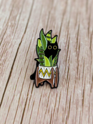 Pin's Chat dans un pot