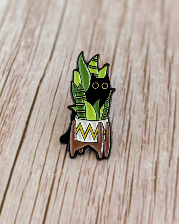 Pin's Chat dans un pot