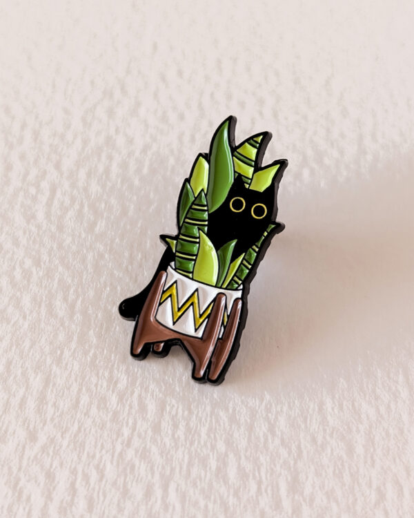 Pin's Chat dans un pot