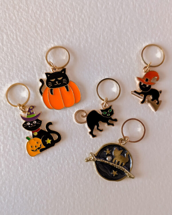 Lots d'anneaux marqueurs de maille, Challoween