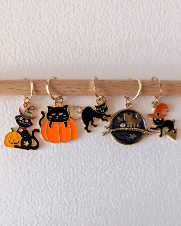 Lots d'anneaux marqueurs de maille, Challoween