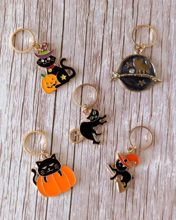 Lots d'anneaux marqueurs de maille, Challoween