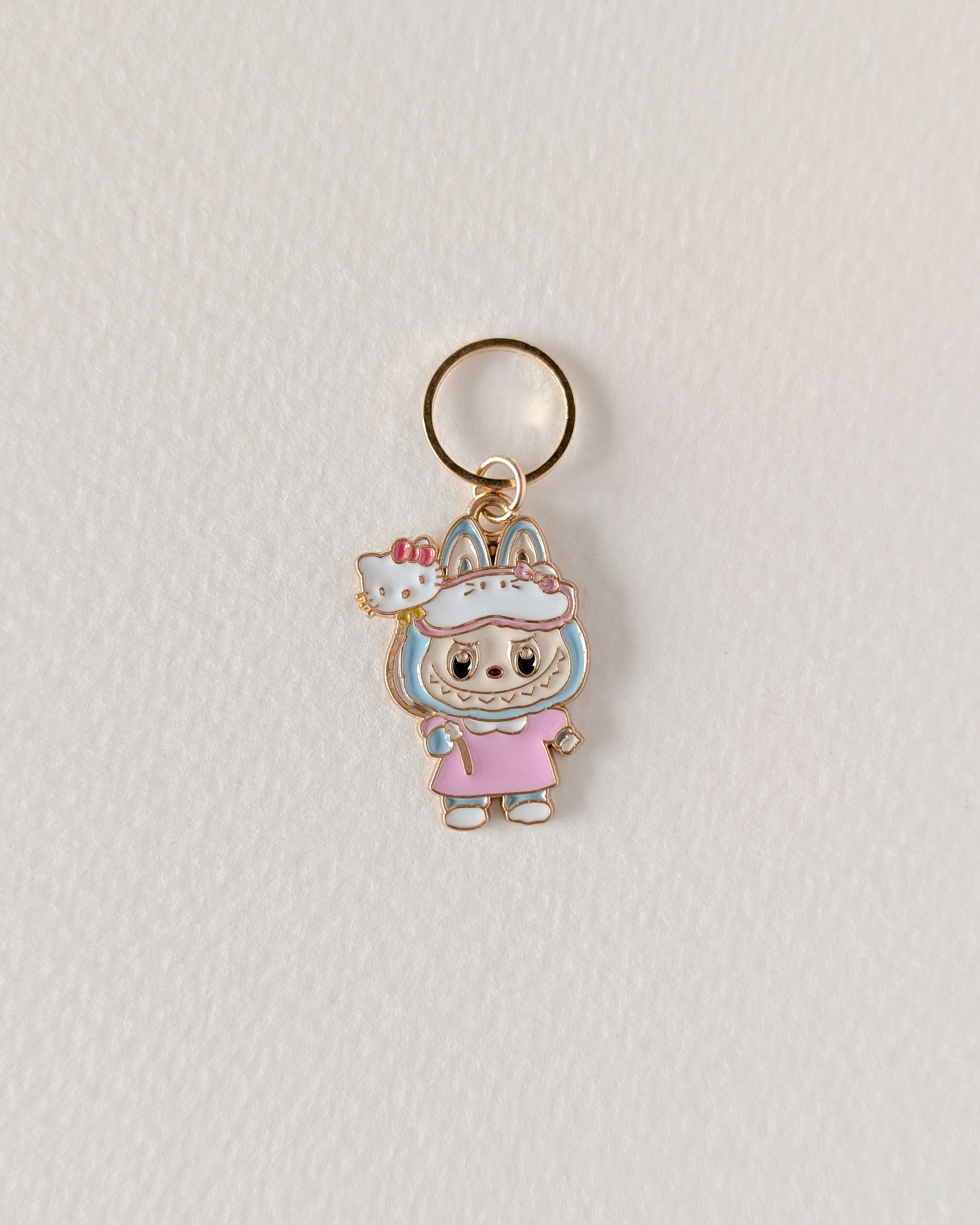 Anneau marqueur Labubu Hello Kitty Pyjama, Lot Labubu #1
