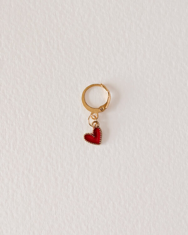 Anneau marqueur amovible petit coeur rouge, Lot Petits cœurs #1