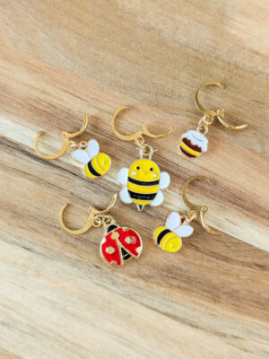 Lot de marqueurs de mailles ouverts Bee happy