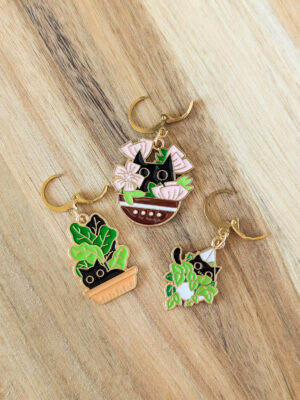 Lot d'anneaux marqueurs amovibles Chats sauvages