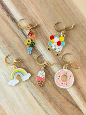 Lot d'anneaux marqueurs amovibles Happy