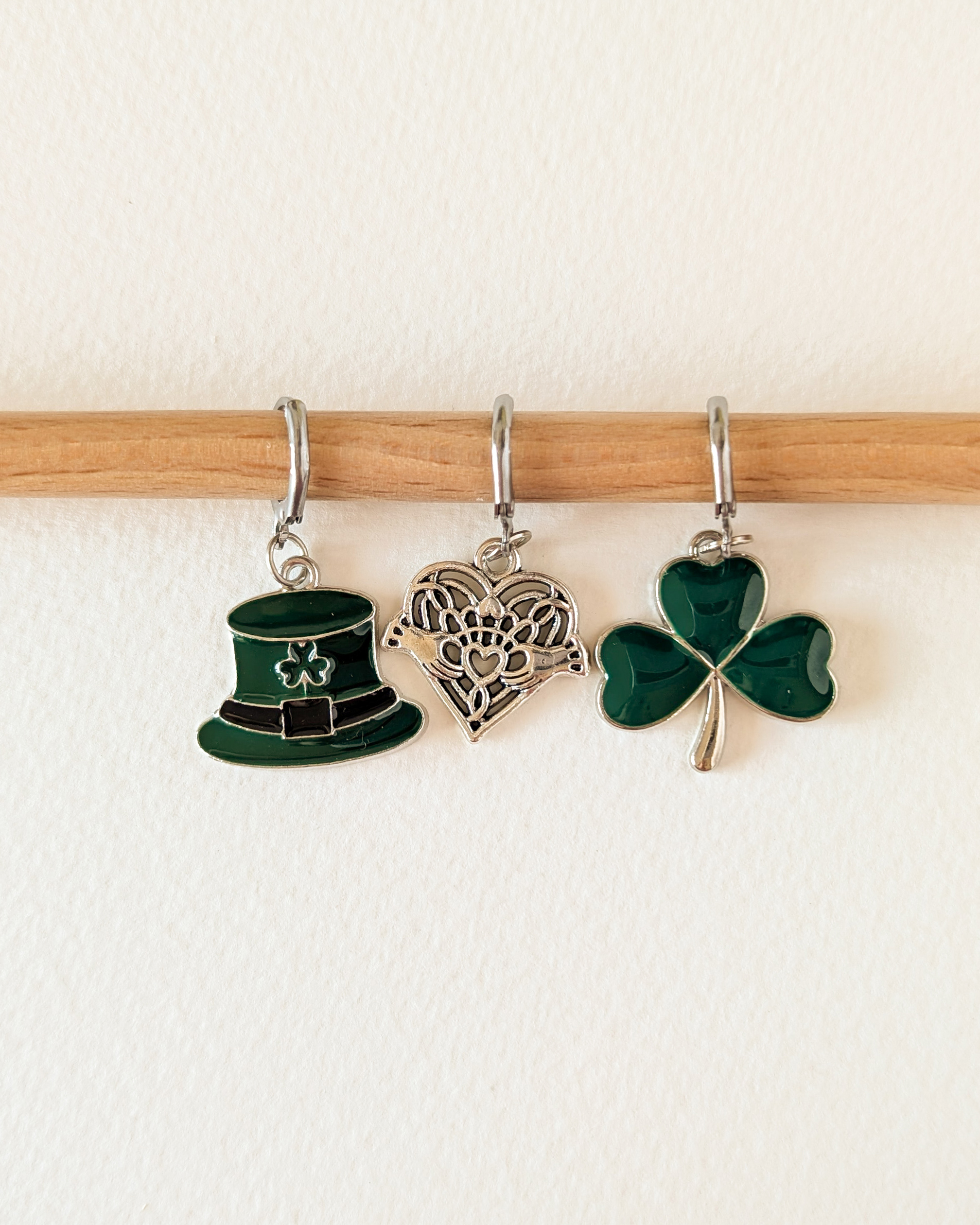 Lot d'anneaux marqueurs amovibles I love Ireland #4