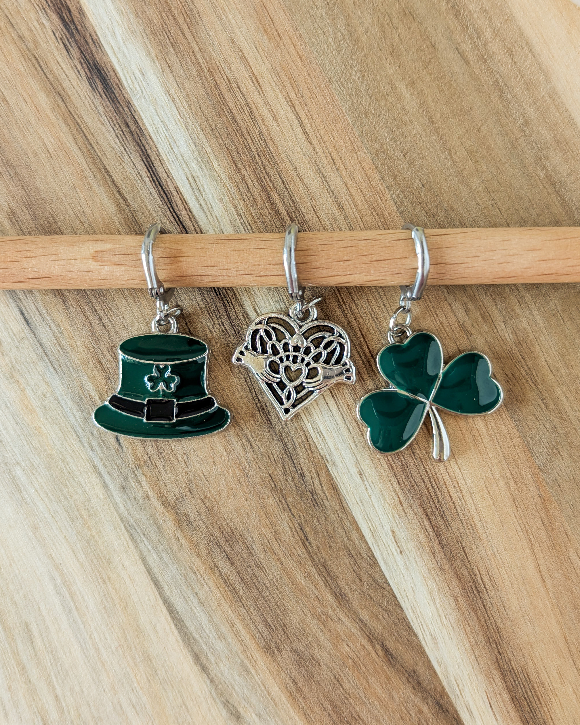 Lot d'anneaux marqueurs amovibles I love Ireland #4