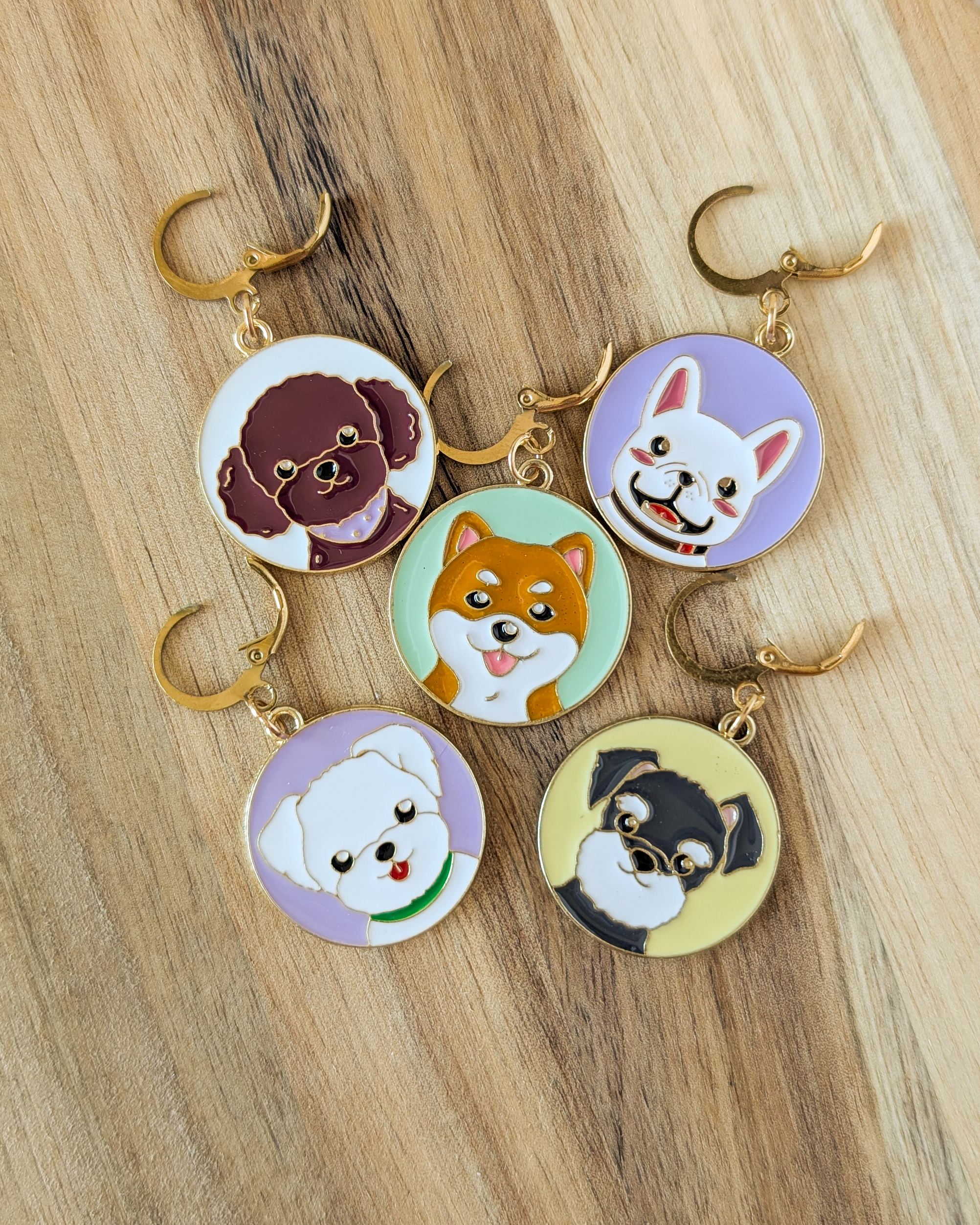 Lot d'anneaux marqueurs amovibles Petits chiens #3