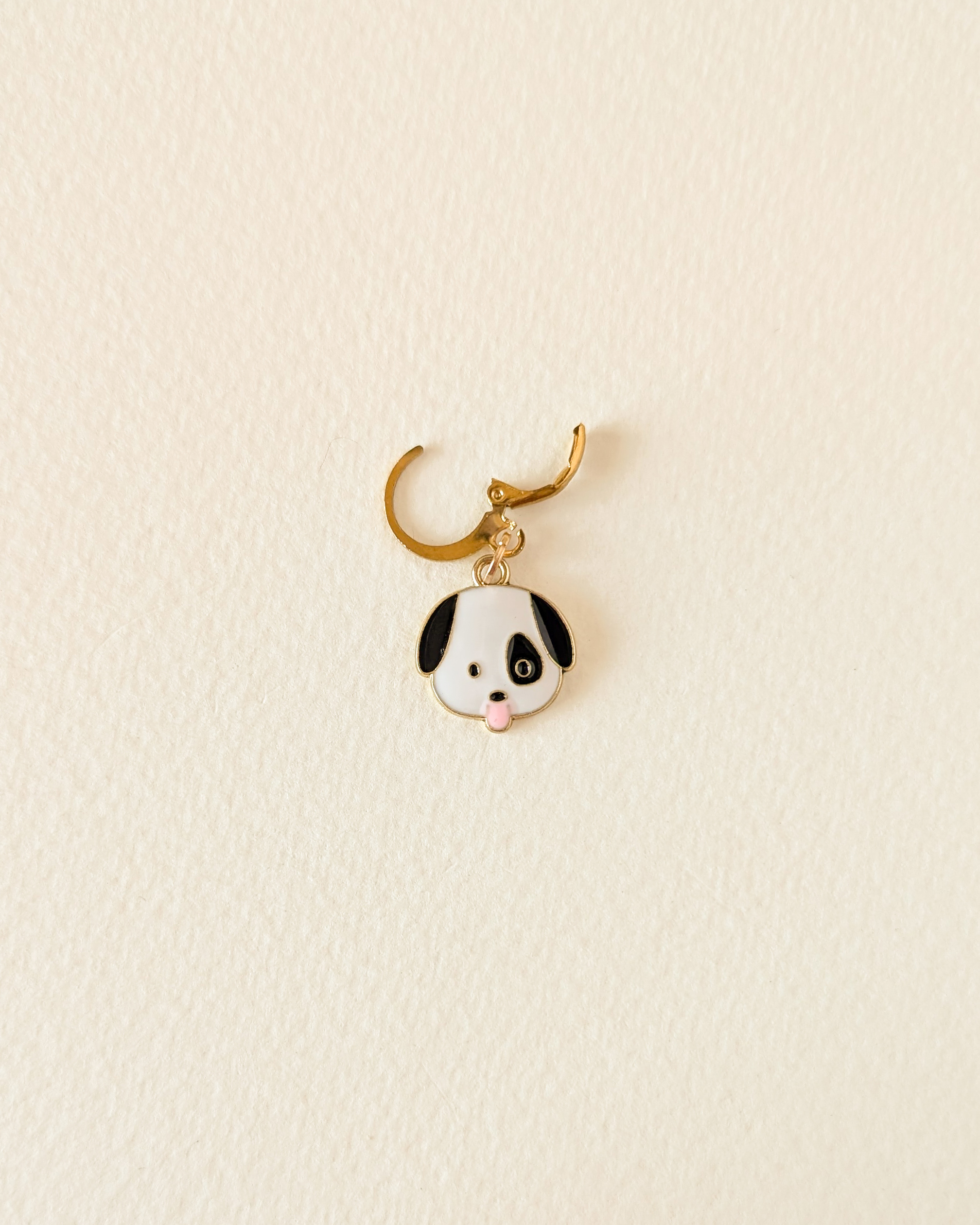 Anneau marqueur amovible Chien blanc et noir, Lot Petits chiens #2