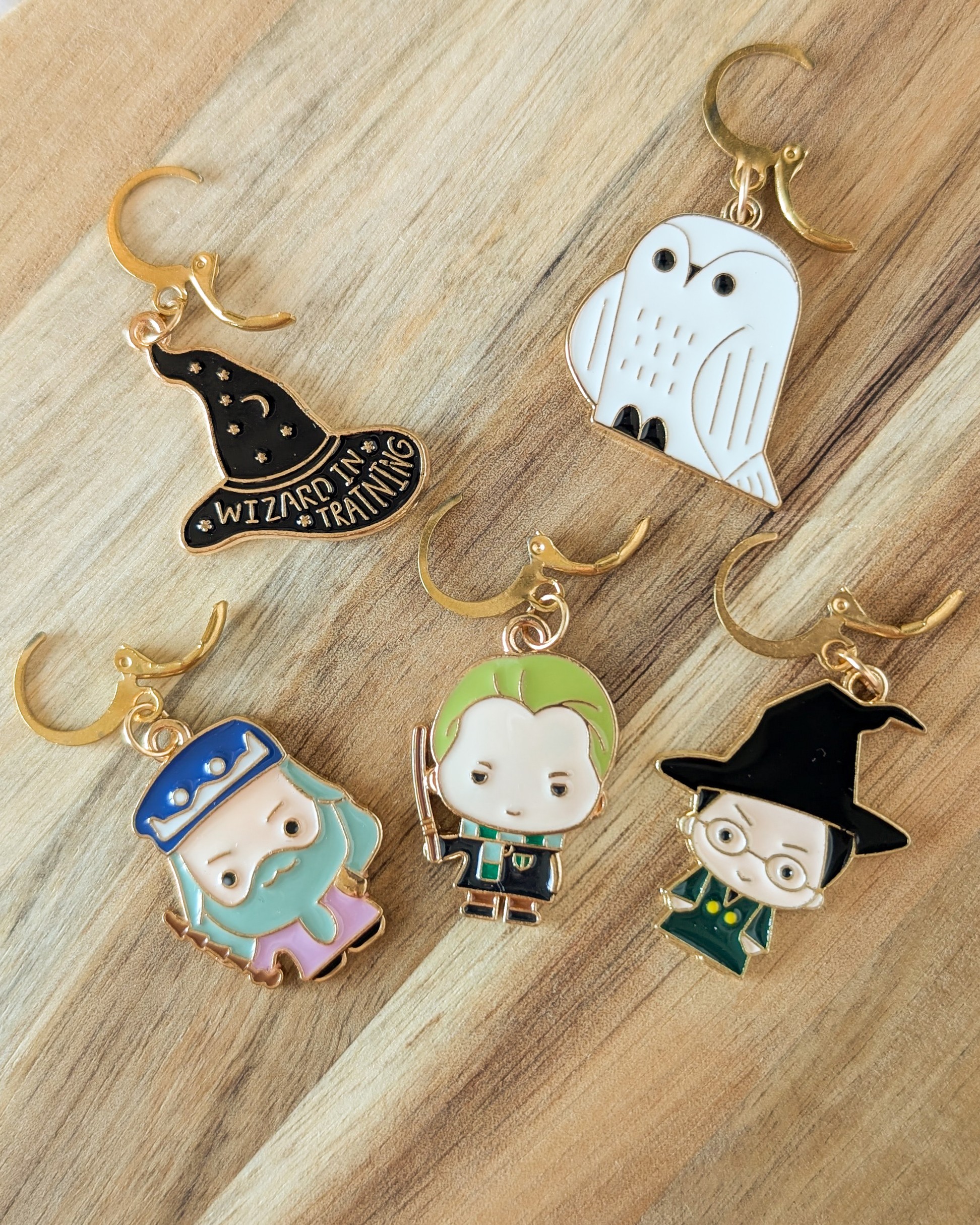 Lot d'anneaux marqueurs amovibles Petits sorciers #2