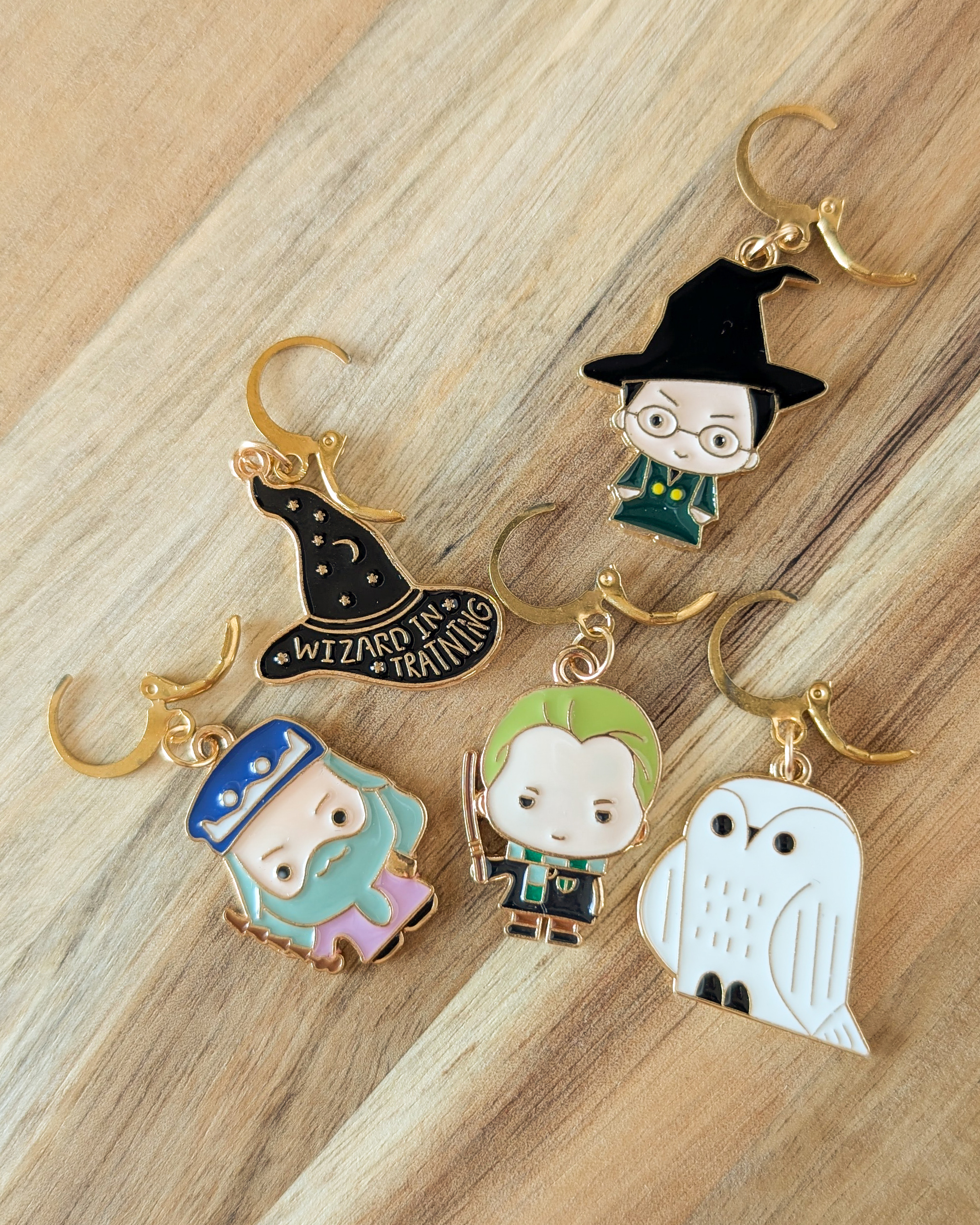 Lot d'anneaux marqueurs amovibles Petits sorciers #2
