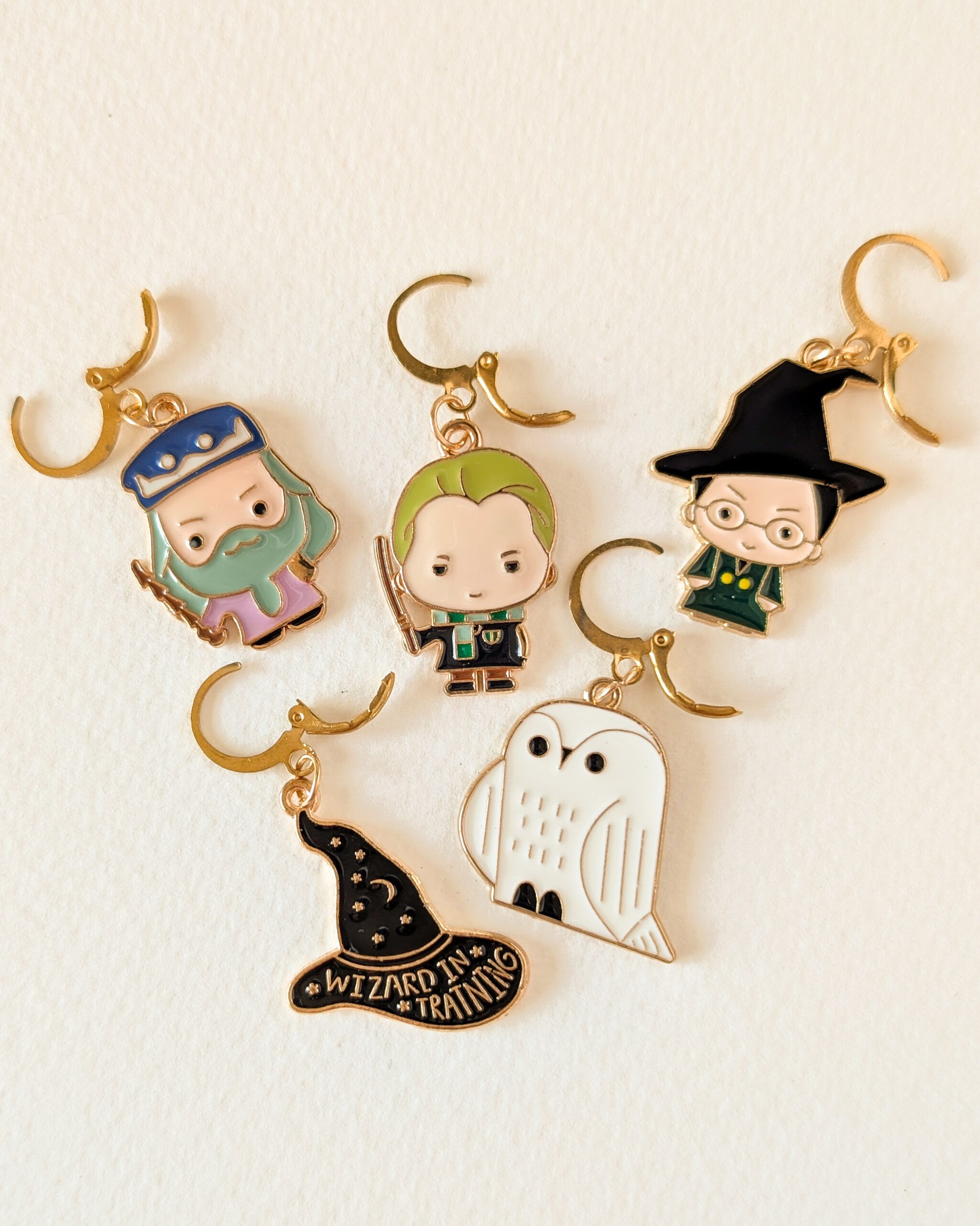 Lot d'anneaux marqueurs amovibles Petits sorciers #2