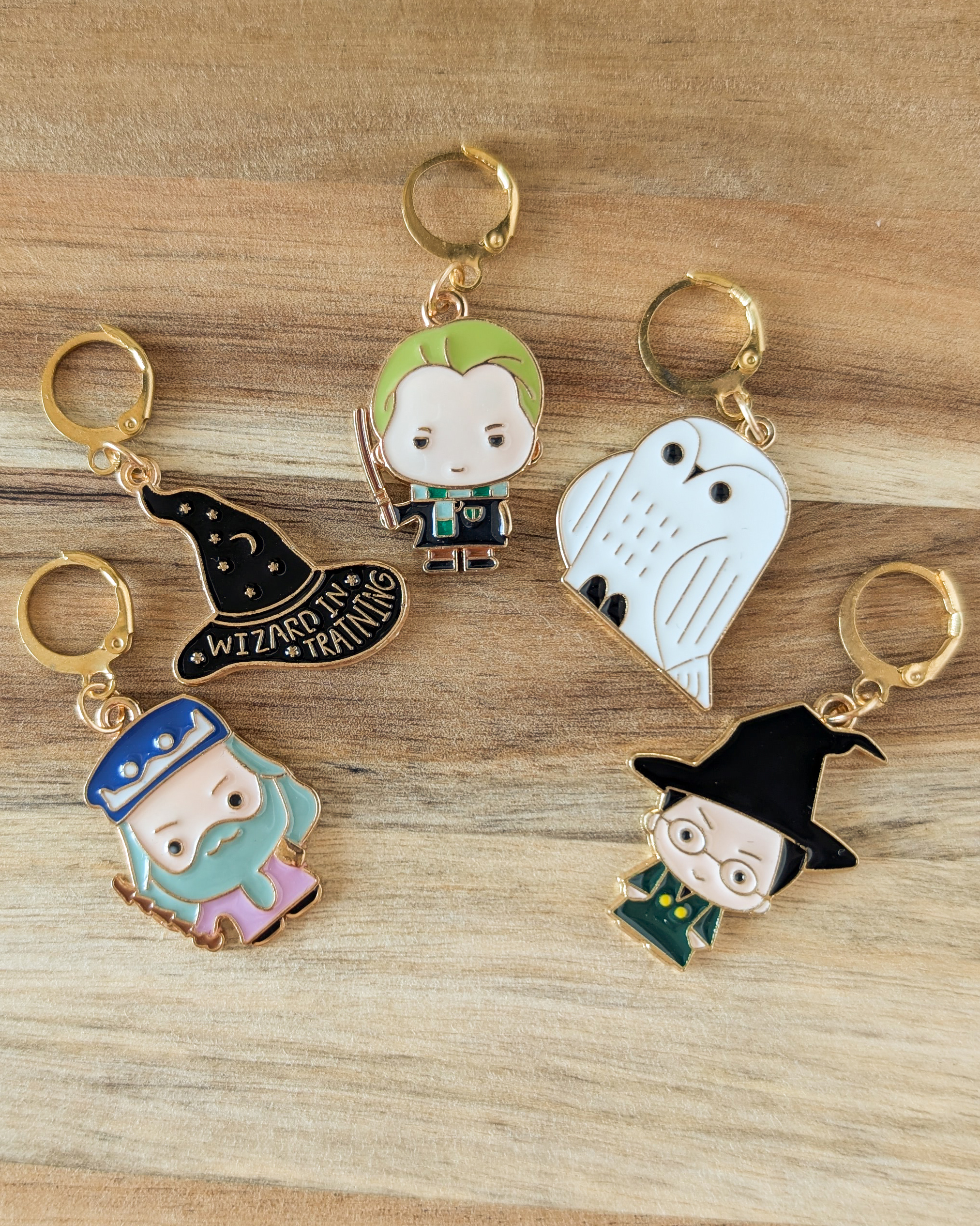 Lot d'anneaux marqueurs amovibles Petits sorciers #2