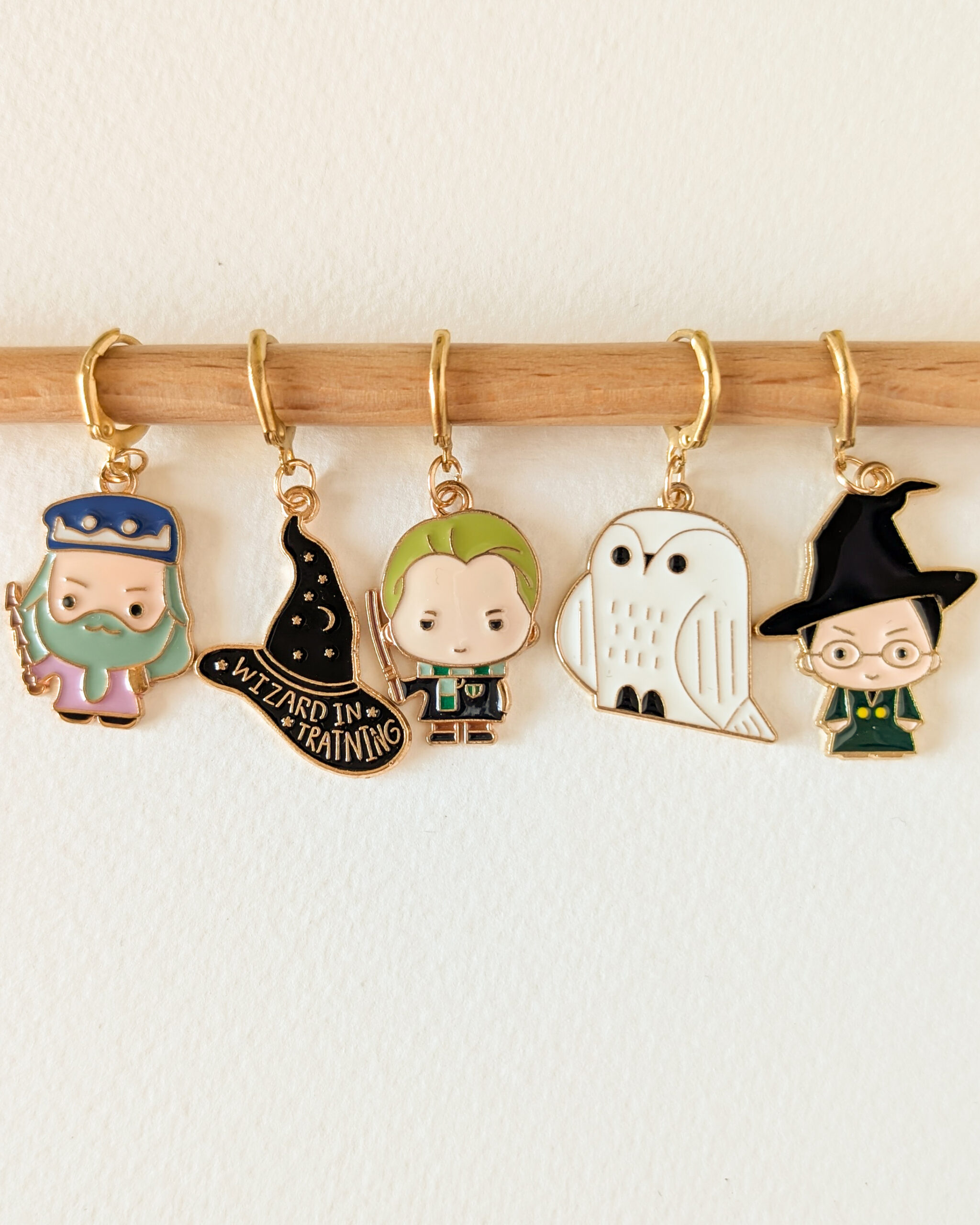 Lot d'anneaux marqueurs amovibles Petits sorciers #2
