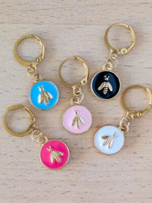 Lot d'anneaux marqueurs amovibles Bee happy #2