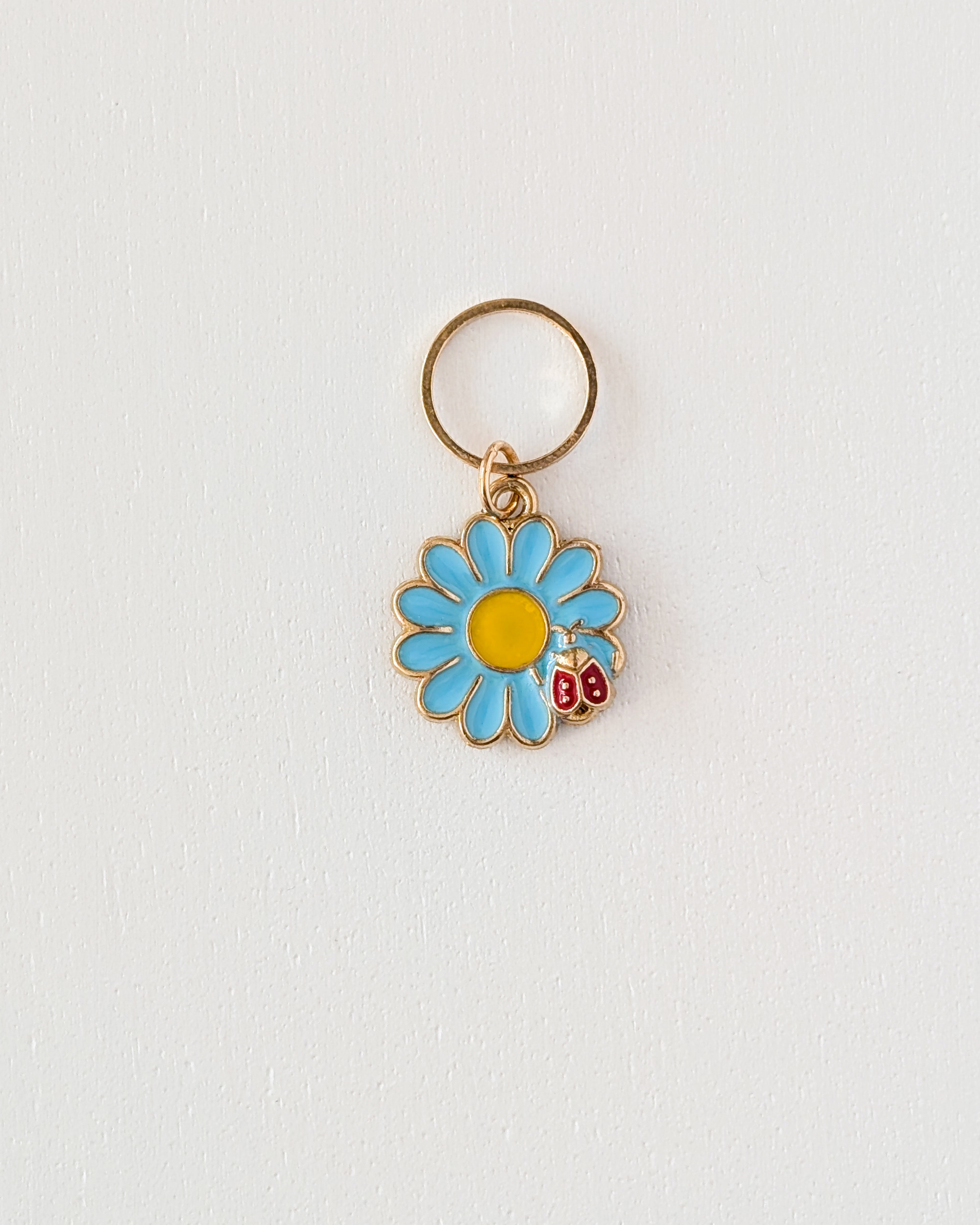 Marguerite bleu, Lot d'anneaux marqueurs de maille Marguerites #4