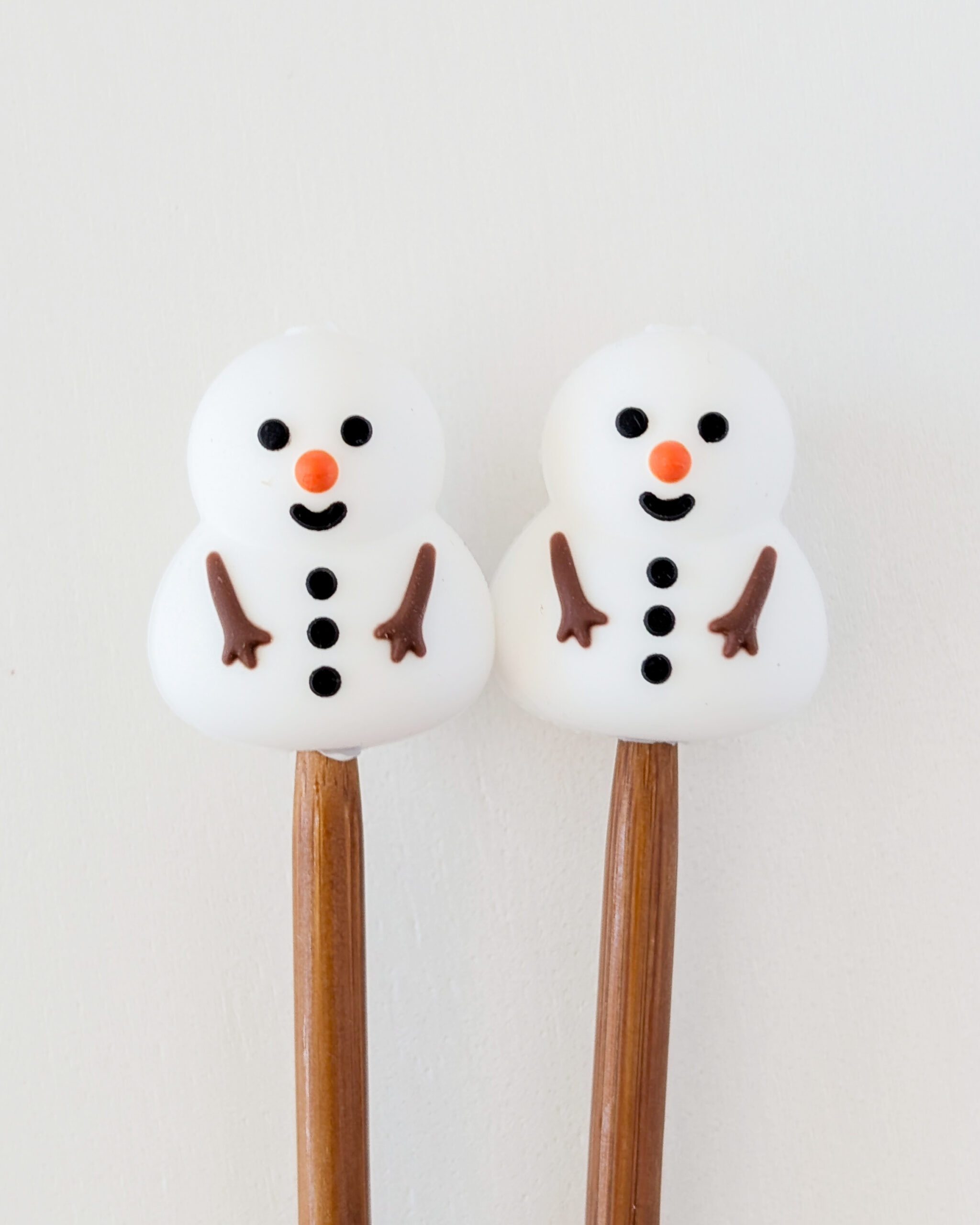 Protèges aiguilles en silicone, Bonhomme de neige, Lot Au pays des neiges #1