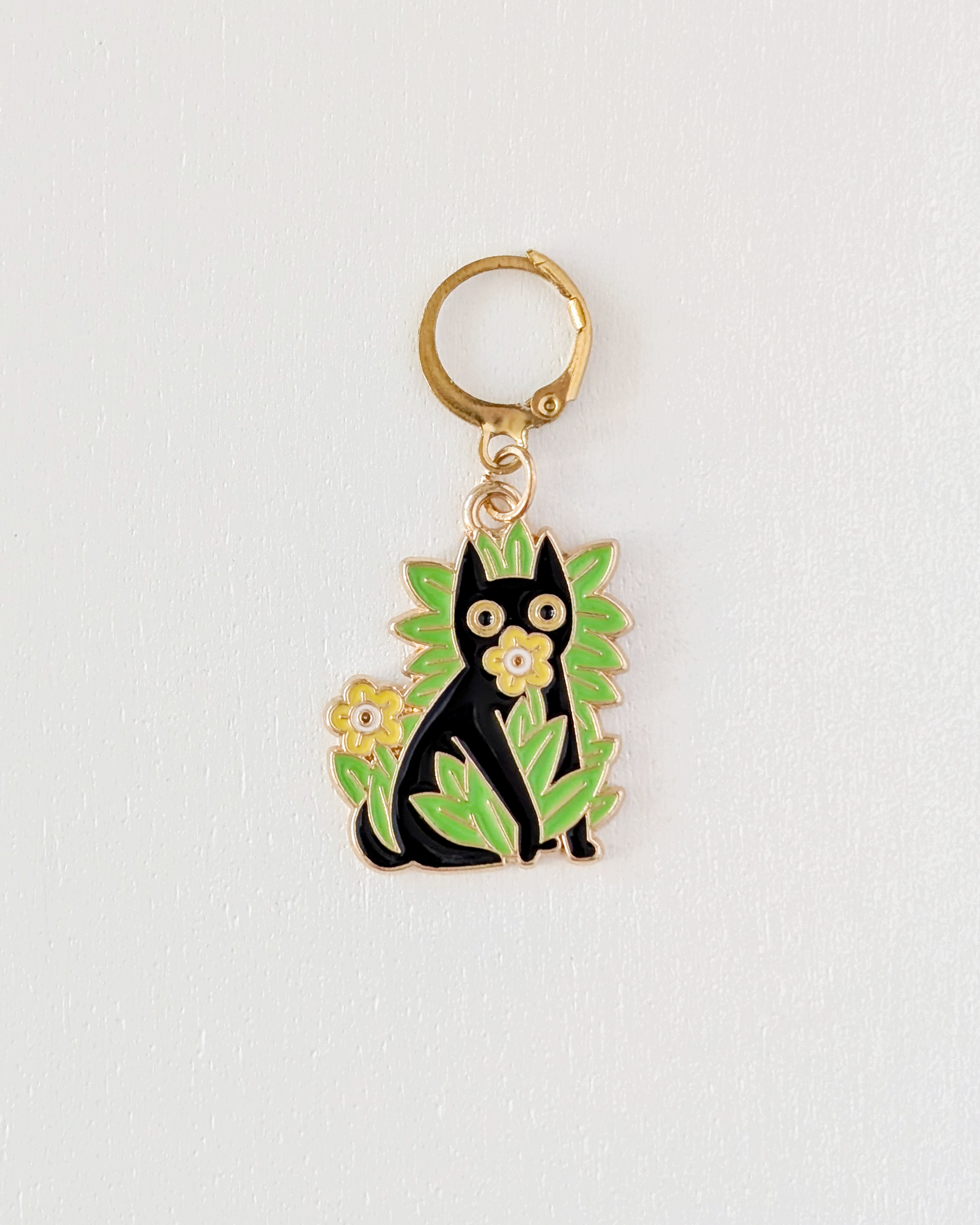 Chat dans les narcisses, Lot d'anneaux marqueurs amovibles Chats sauvages #2