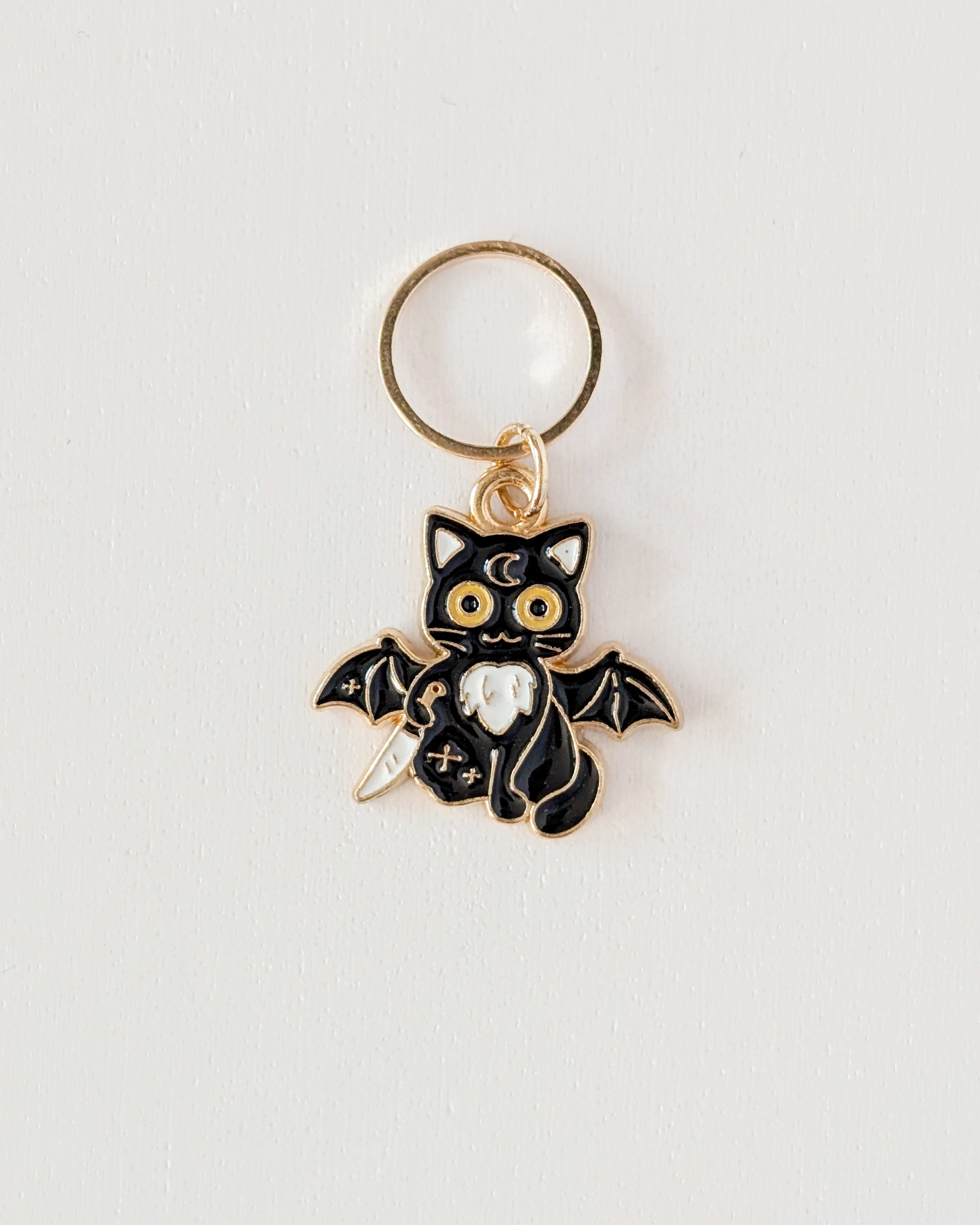 Chat chauve souris, Lot d'anneaux marqueurs Challoween #3