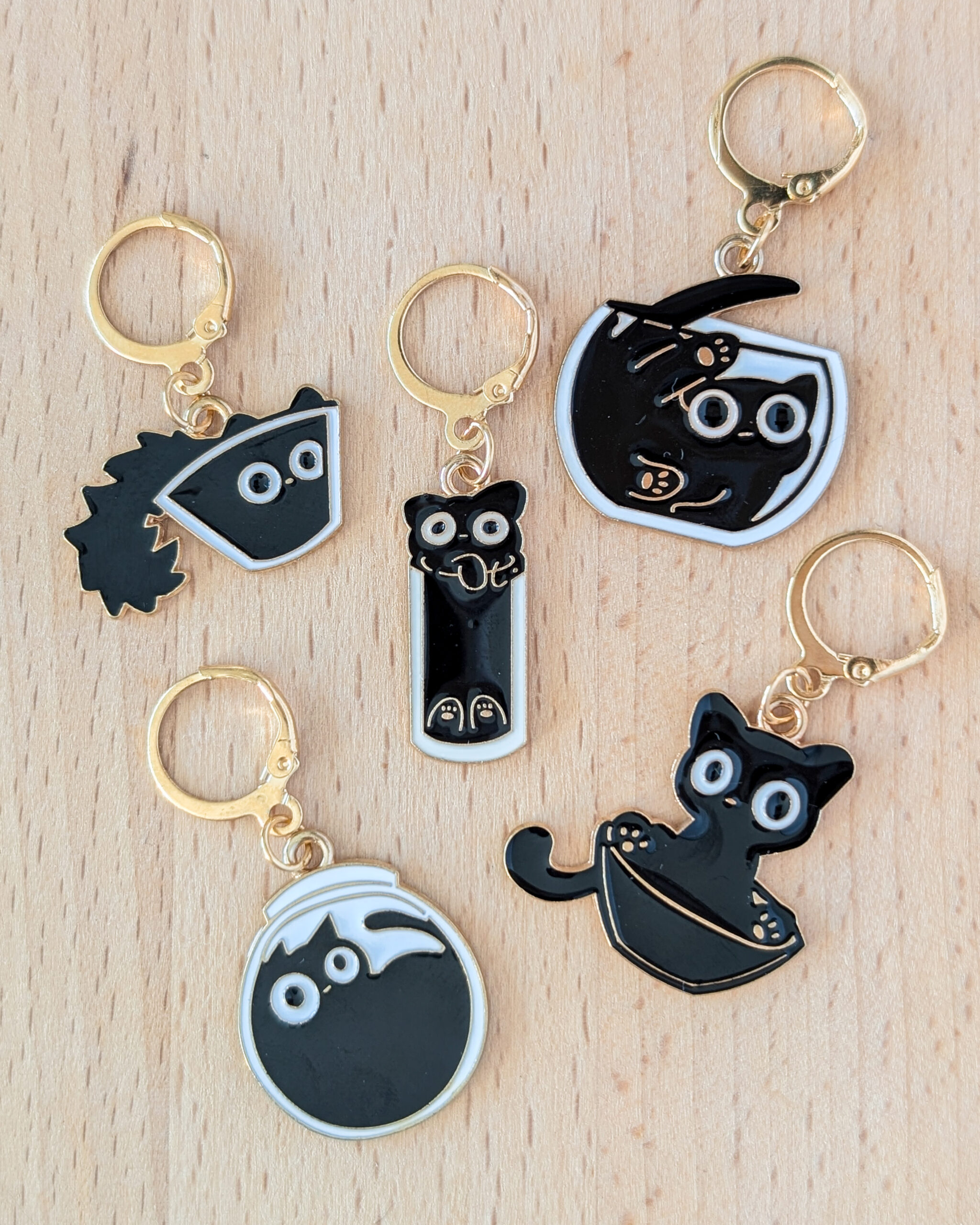 Lot d'anneaux marqueurs amovibles Chats liquides
