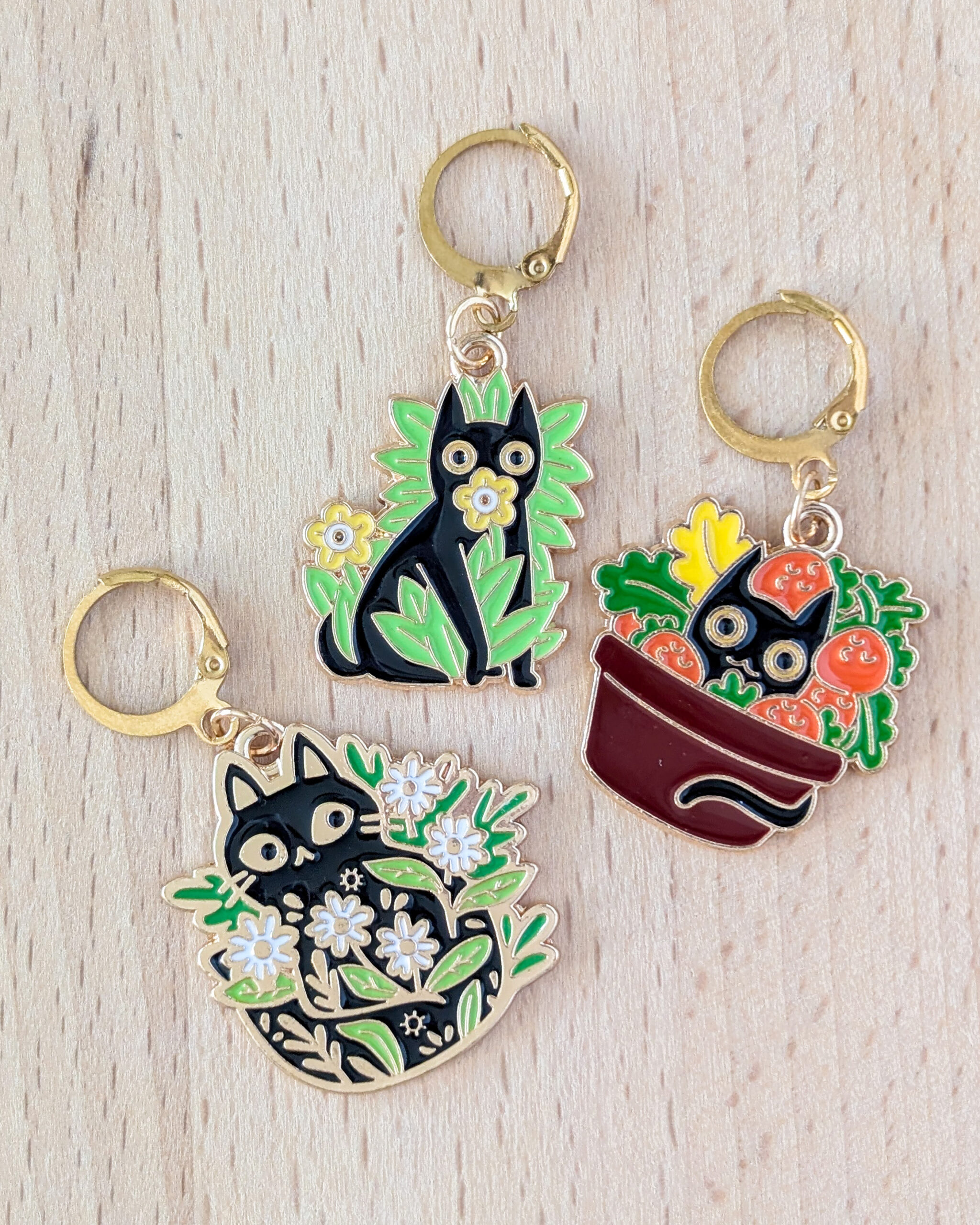 Lot d'anneaux marqueurs amovibles Chats sauvages #2