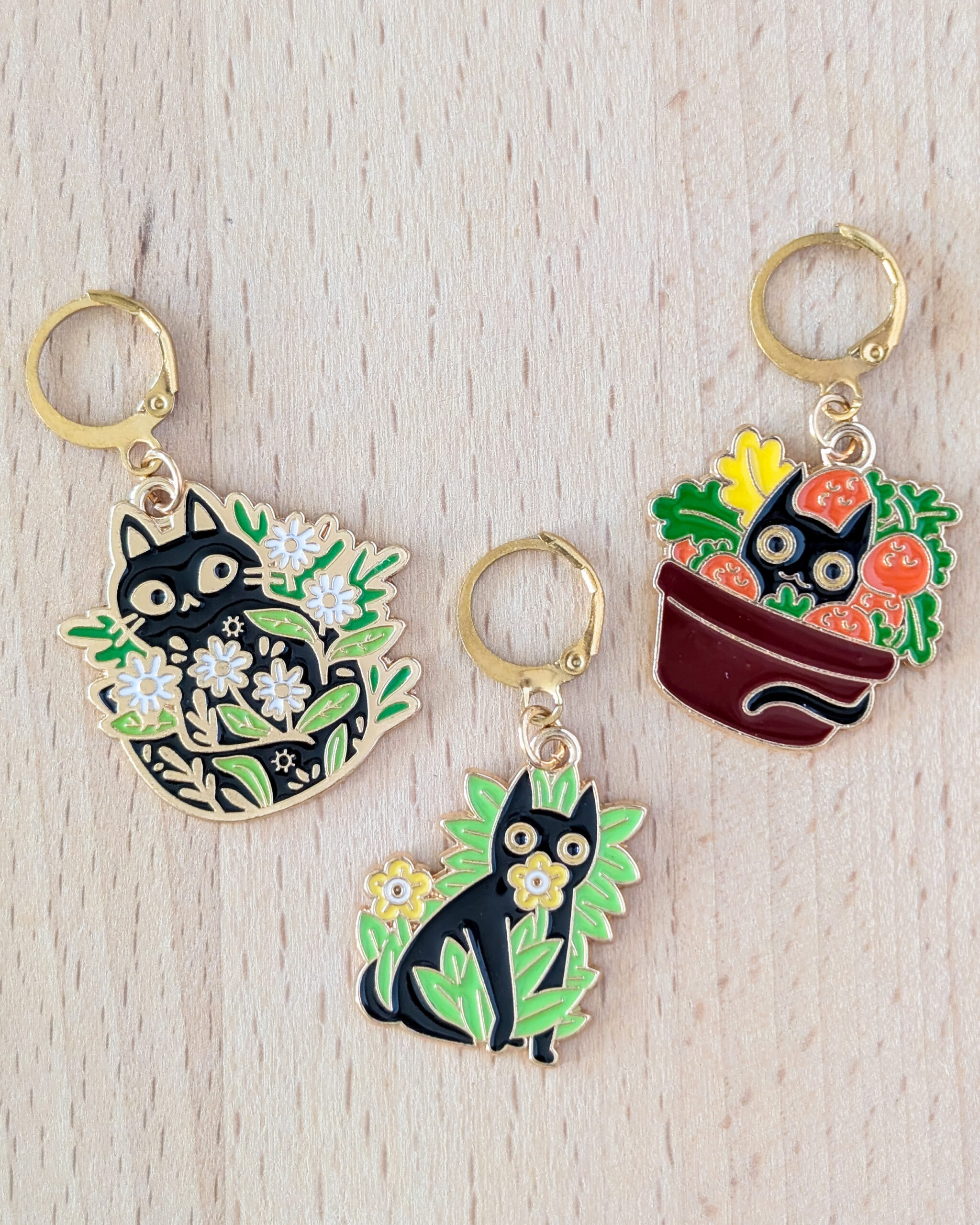 Lot d'anneaux marqueurs amovibles Chats sauvages #2