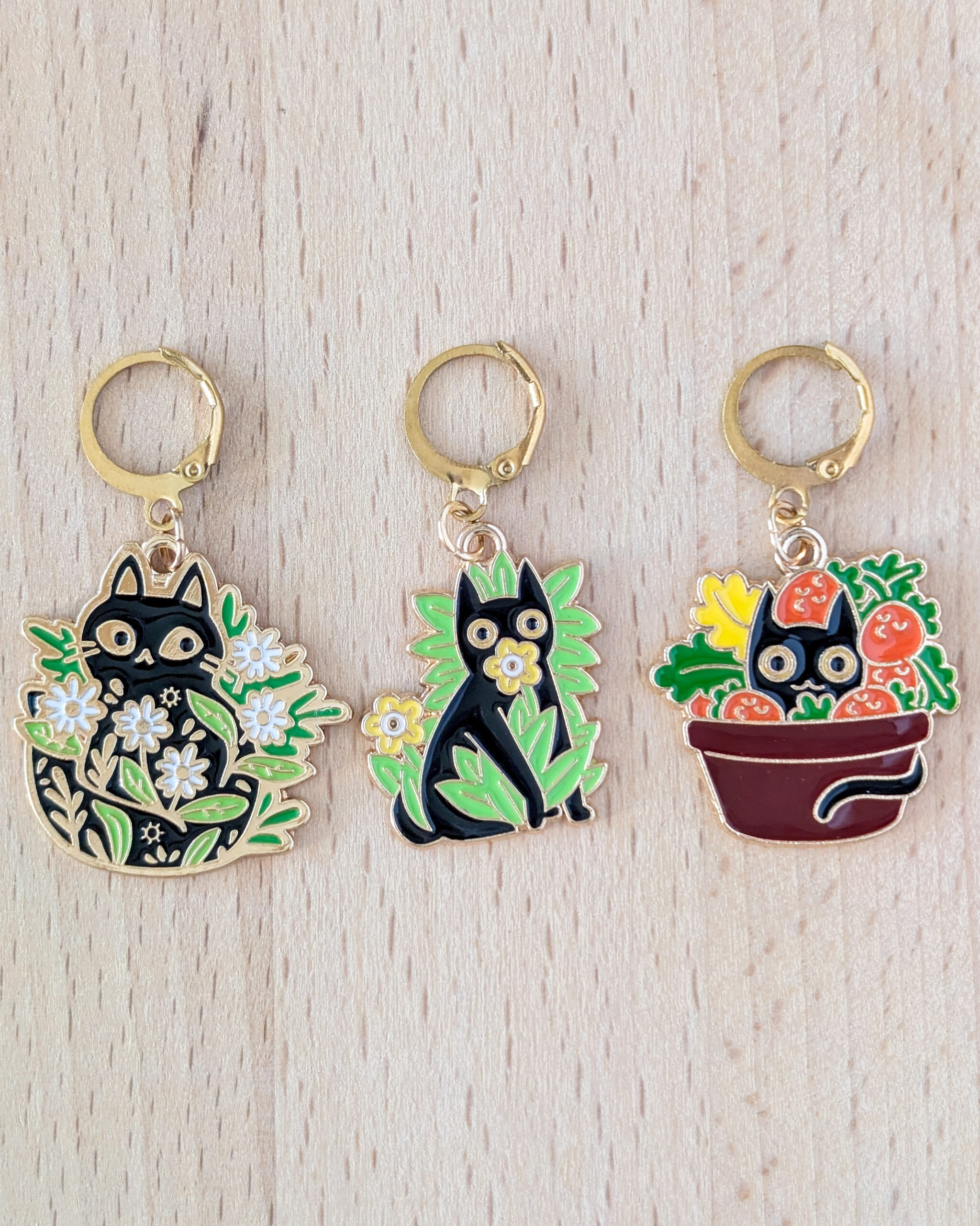 Lot d'anneaux marqueurs amovibles Chats sauvages #2