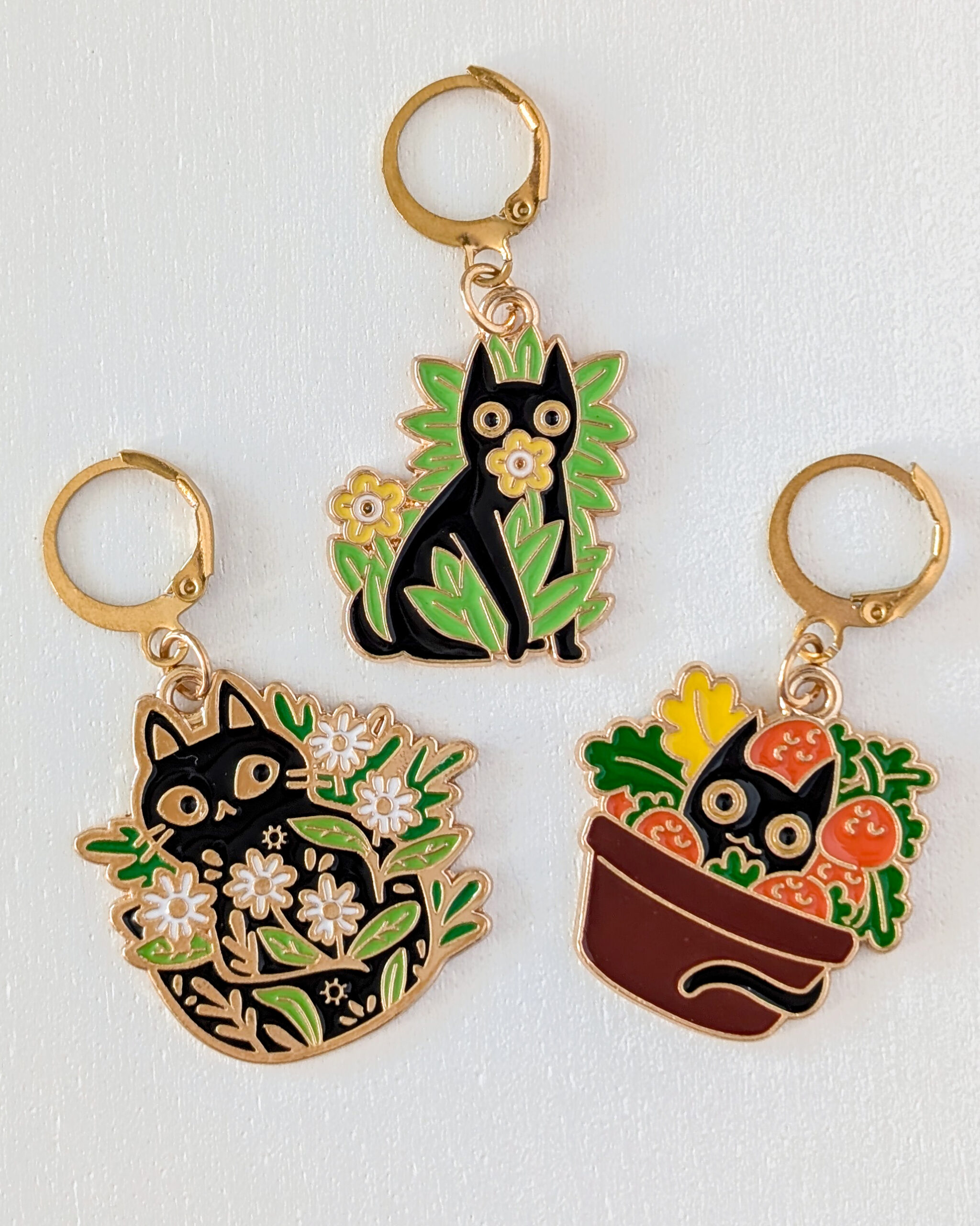 Lot d'anneaux marqueurs amovibles Chats sauvages #2