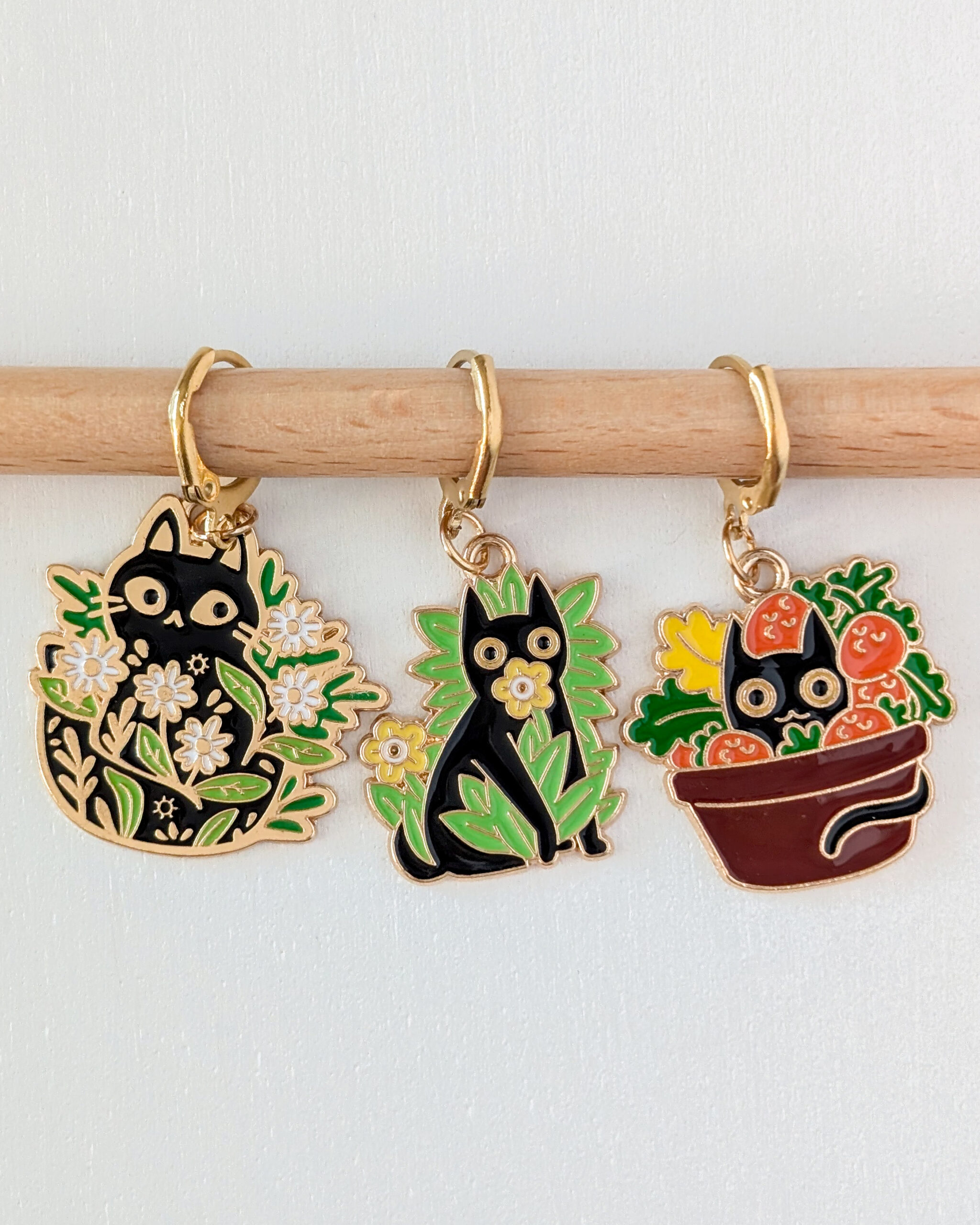 Lot d'anneaux marqueurs amovibles Chats sauvages #2