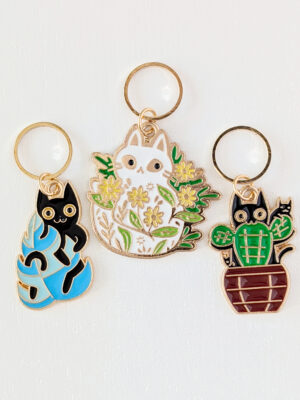 Lot d'anneaux marqueurs de mailles Chats sauvages #3