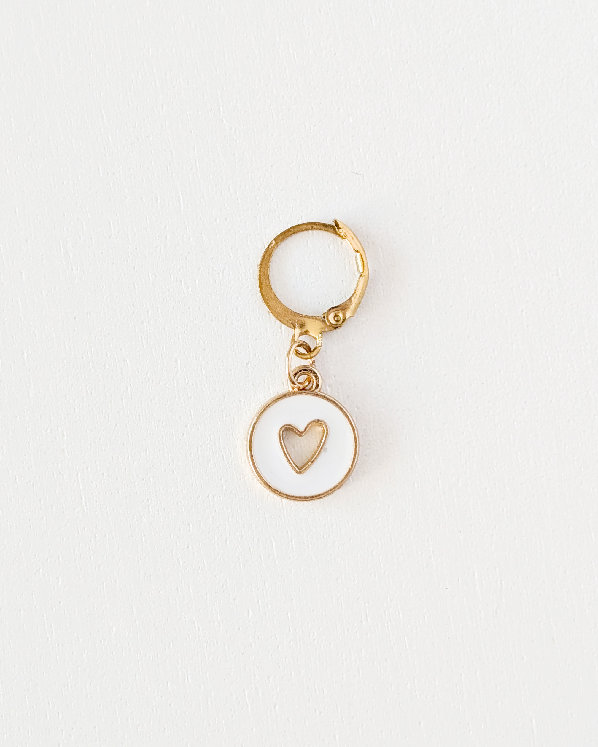Coeur creux blanc, Lot d'anneaux marqueurs amovibles Grands coeurs #2
