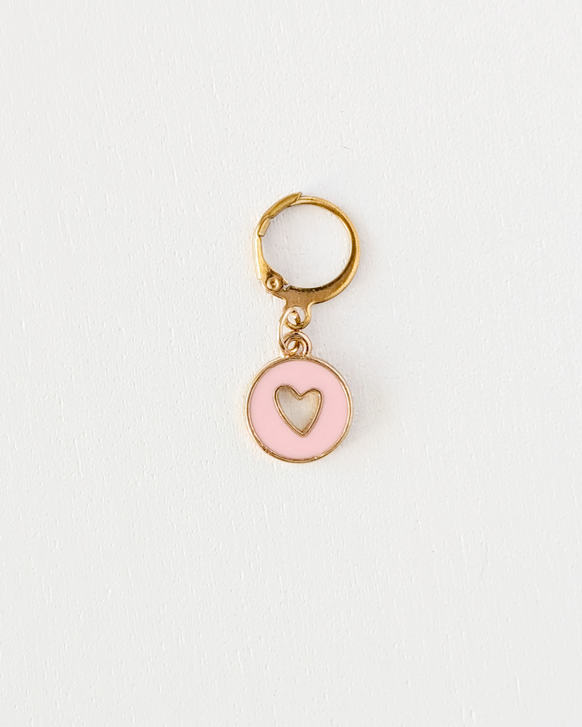 Coeur creux rose, Lot d'anneaux marqueurs amovibles Grands coeurs #2