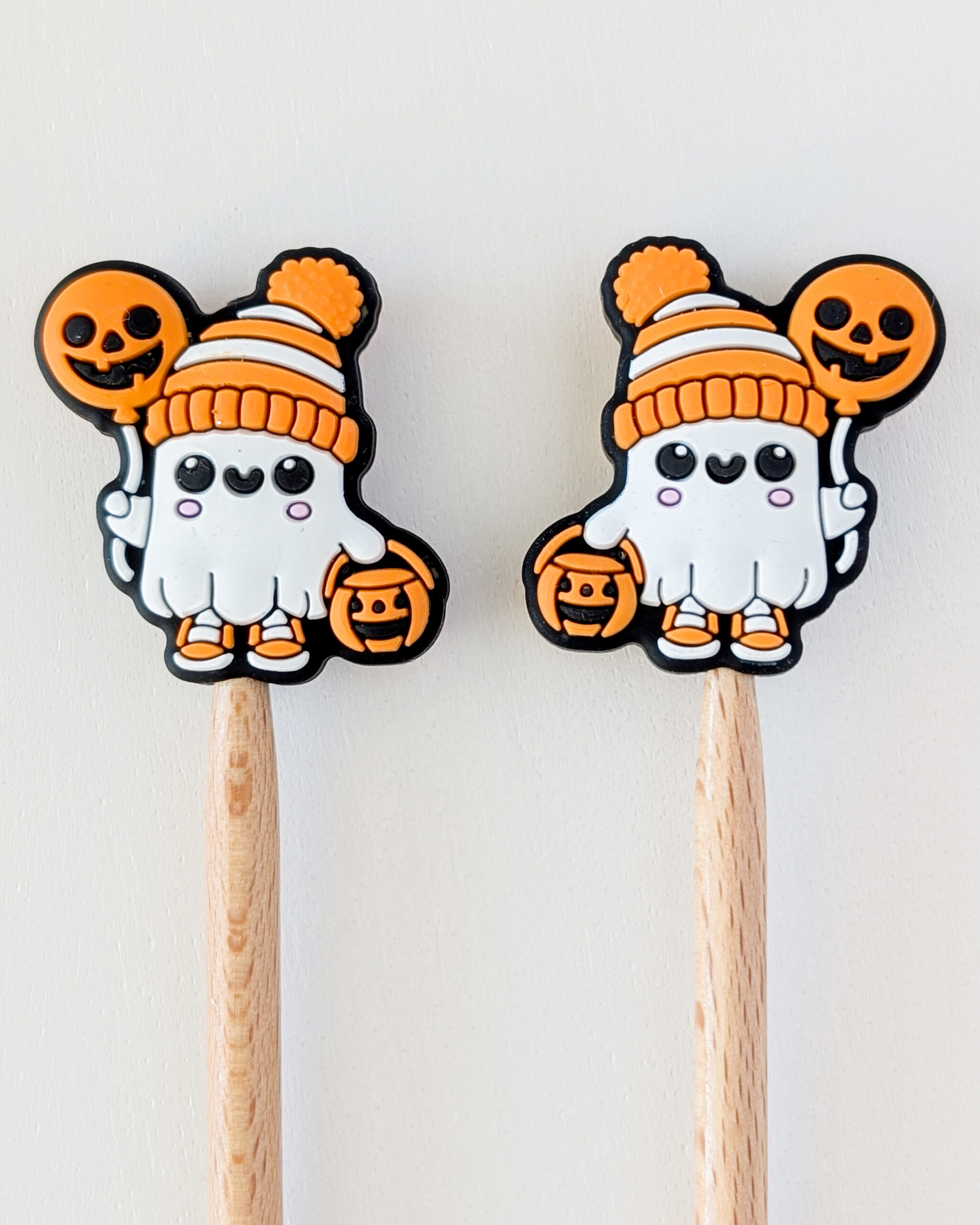 Protèges aiguilles en silicone, Fantôme, Lot Halloween #4